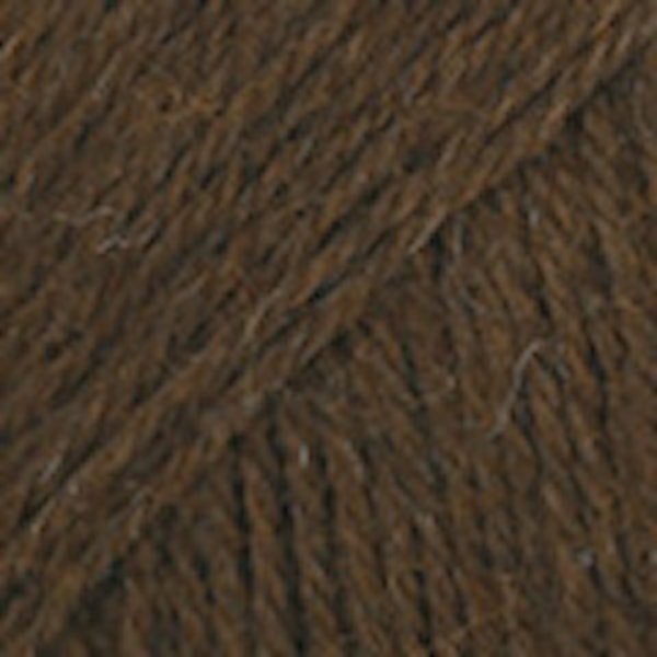 Drops Alpaca Uni Colour 50g Mörkbrun (601)