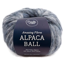 Adlibris Alpaca Ball 50 g, Windy Blue Melange A706