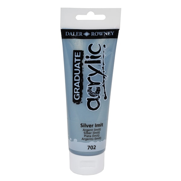 Acrylic 120 ml Sølv Graduate Daler-Rowney