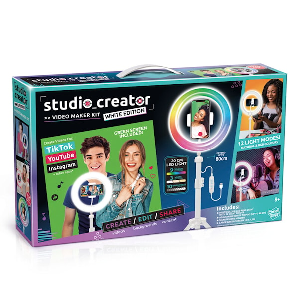 White Video Maker Kit Studio Creator