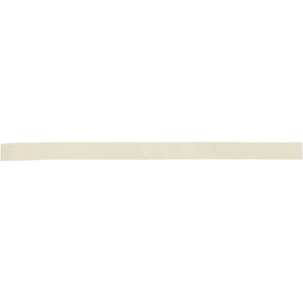 Sidenband 10 mm x 100 m Råvit