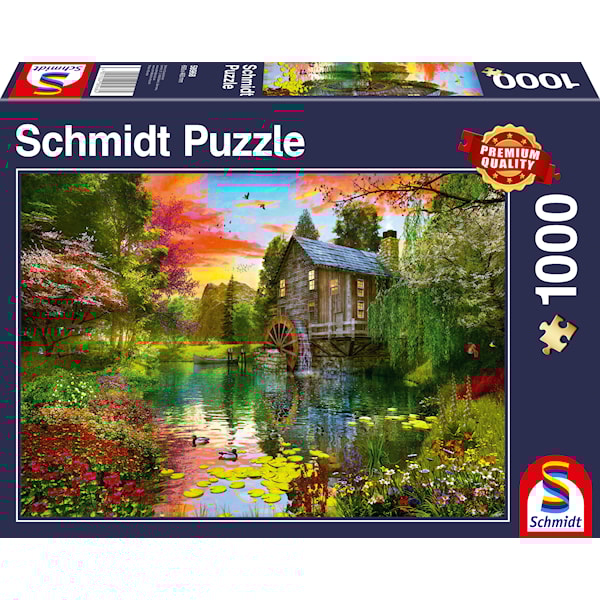 The watermill Puslespill 1000 brikker Schmidt
