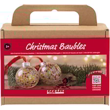 Mini DIY Kit Julekuler, Paljetter, 1 pk.