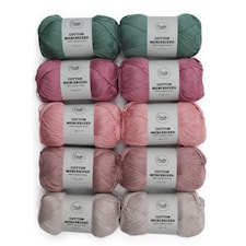 Garnpaket Adlibris Cotton Mercerized 100g Vintage 10-pack