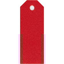 Etikett Manillamärken Röd 3x8 cm 20-pack