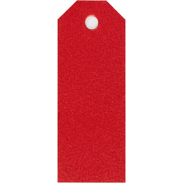 Manillamärken, röd, stl. 3x8 cm, 220 g, 20 st./ 1 förp.
