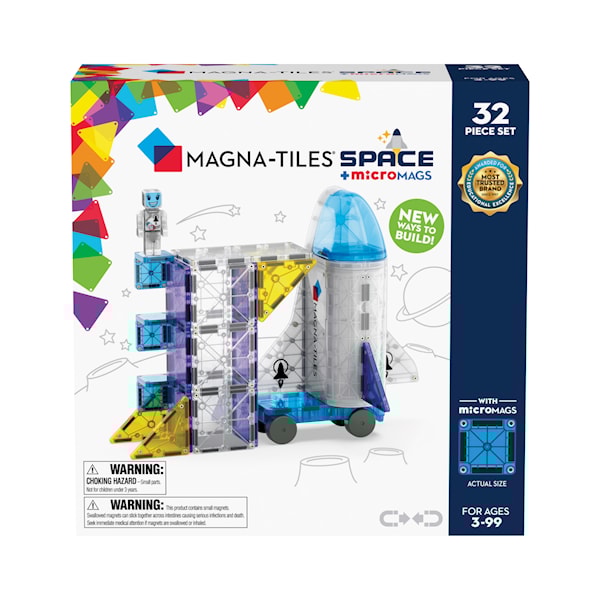 Space 32 Bit Magna-Tiles