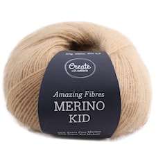Adlibris, Merino Kid, 50 g, Light Beige Melange A493