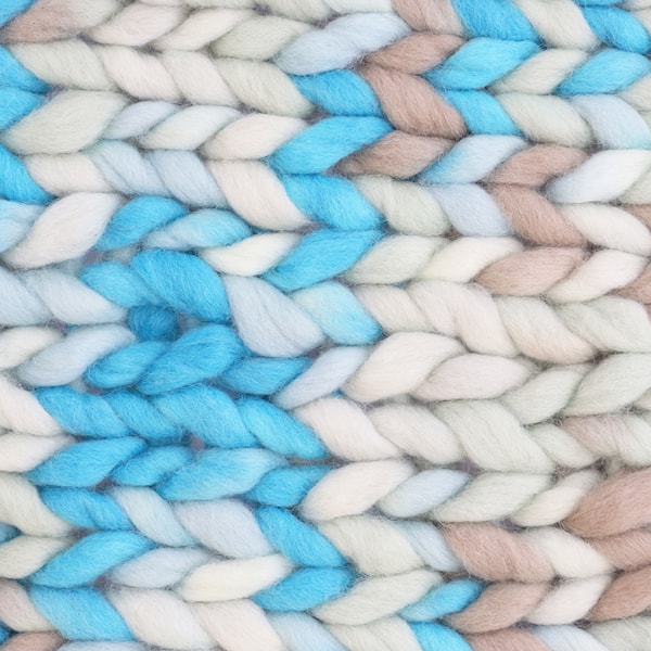 Adlibris Chunky Wool 200g Blue Green Marble B072