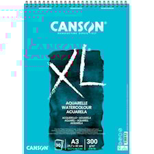 Akvarellblock A3 30 ark 300g Canson XL Aquarelle
