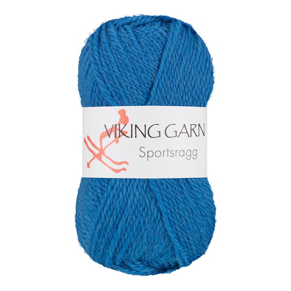 Sportsragg 50 g Blå 575 Viking Garn