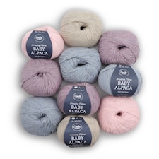 Adlibris Baby Alpaca Garn 50g Vintage 10-pack