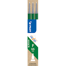 Pilot Täyttöpatruuna Refill Frixion Point 0,5 mm, vihreä, 3 kpl/pakkaus