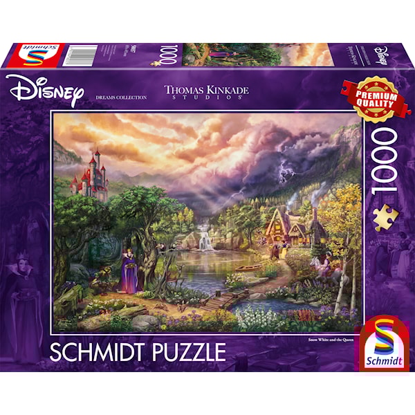 Disney Snow White And the Queen, Thomas Kinkade Puslespill 1000 brikker