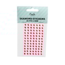 Diamantklistremerker, 84 stykk. 7mm.