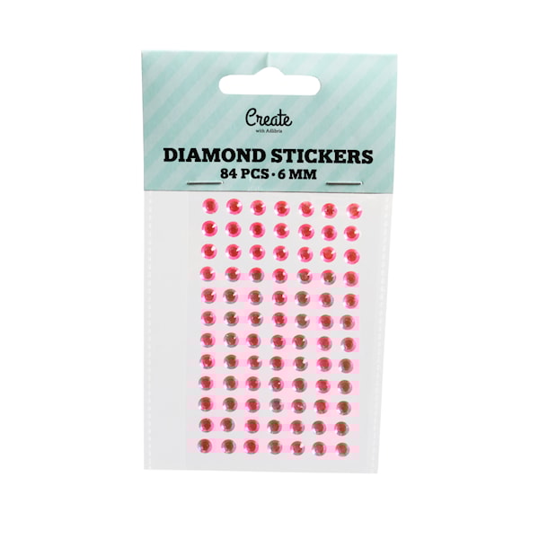 Diamantklistremerker, 84 stykk. 7mm.