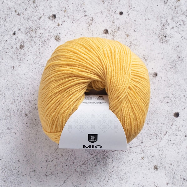 Mio Garn Merinoull 50 g Sunshine Yellow (30234) Järbo