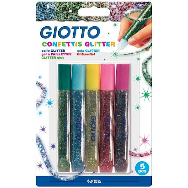 Giotto Decor Glitterlim Confetti, 5-pack