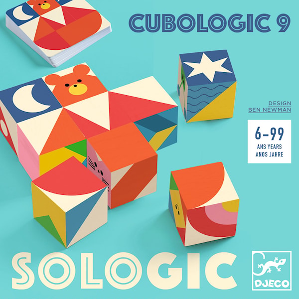 Spel Cubologic 9, 9 Bildkuber och 30 Utmaningar, Djeco