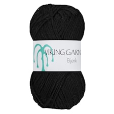 Bjørk 50 g musta Viking Garn