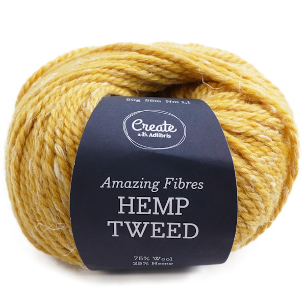 Adlibris Hemp Tweed 50g Golden Hay A481