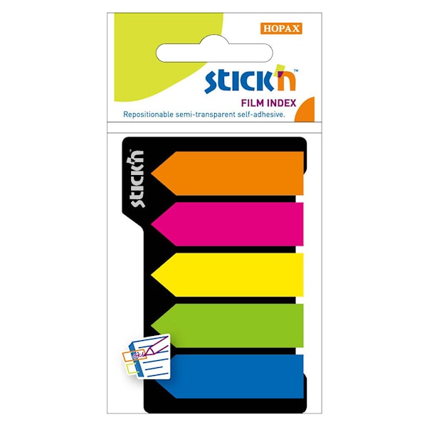 Indexflikar 42x12mm Neon Stick'n