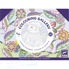 Målarbilder vackra fåglar att färglägga Djeco