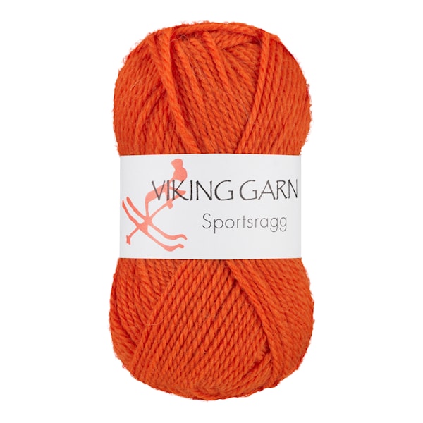 Sportsragg 50 g Oransje 551 Viking Garn