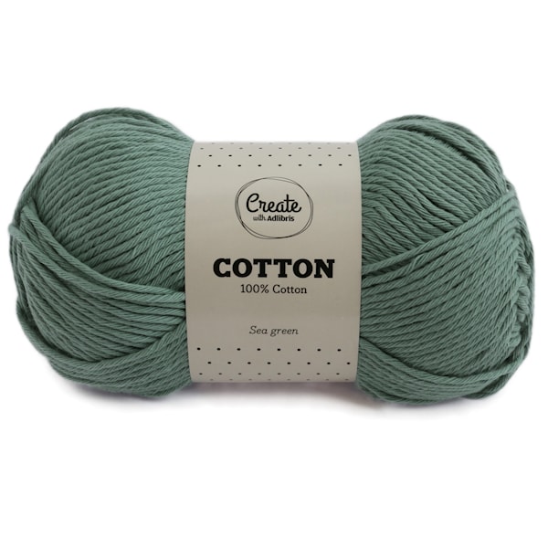 Adlibris Cotton lanka 100g Sea Green A091