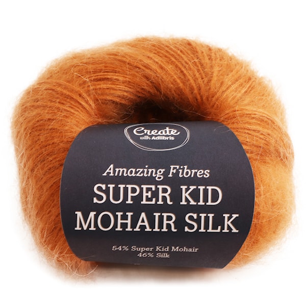 Adlibris, Super Kid Mohair Silk, 25 g, Rusty Orange A551