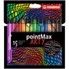 PointMax Fiberpenna Arty 15-pack STABILO