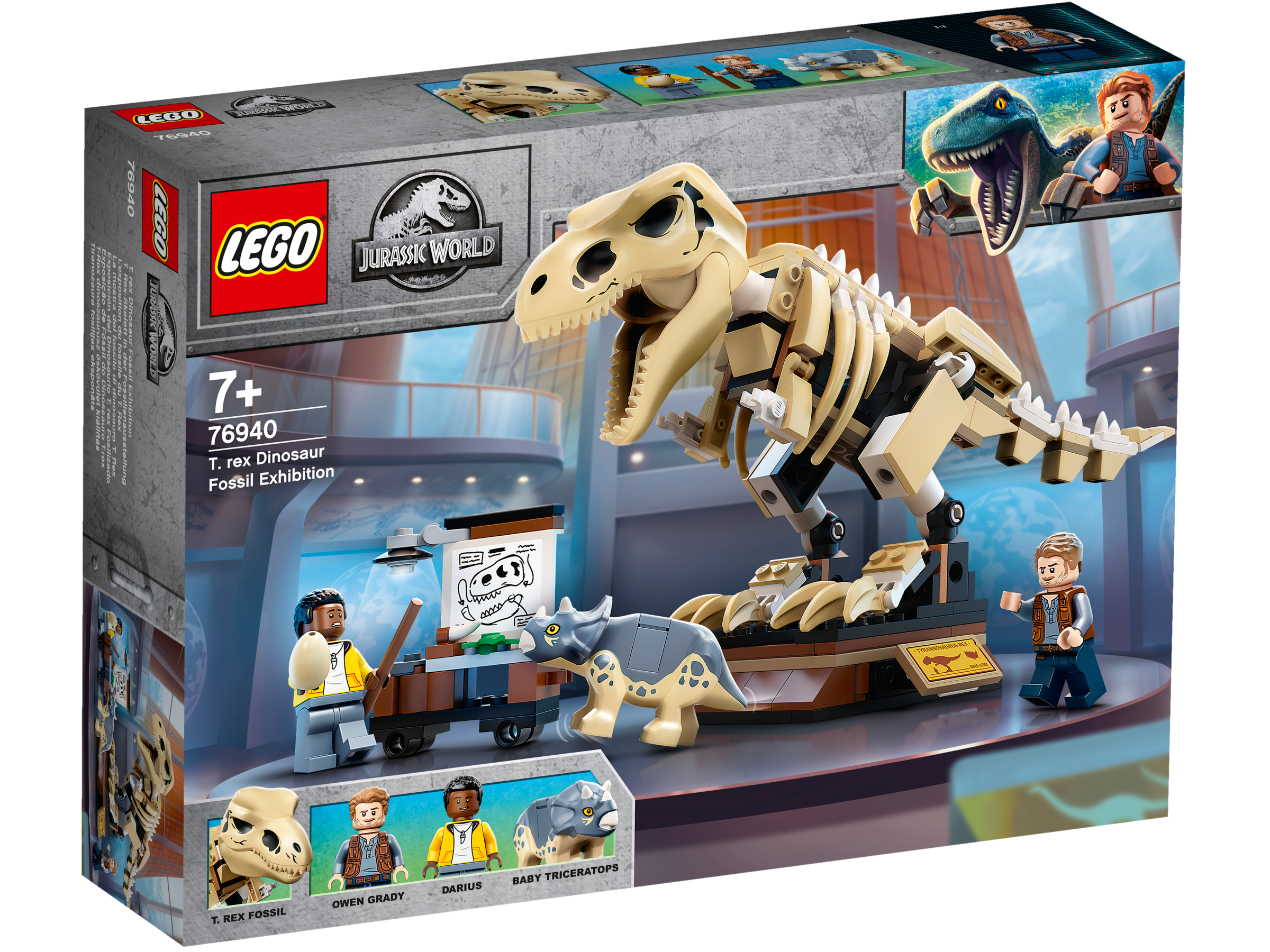Tyrannosaurus rex -fossiilinäyttely LEGO® Jurassic World (76940)