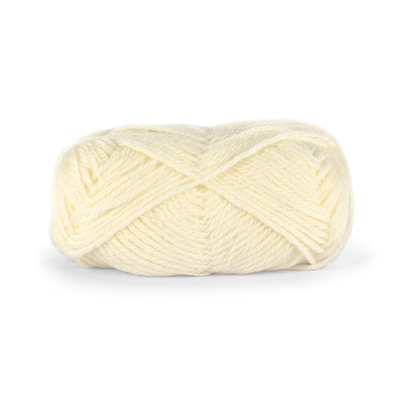 Dale Garn Freestyle Ullgarn 50 g Ubleket Hvit 0020