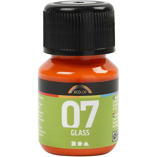 Creativ Company Permanent Glass Paint - Orange 30ml
