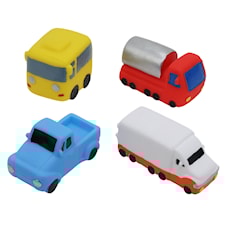 Badleksaker, Bilar, 4-pack