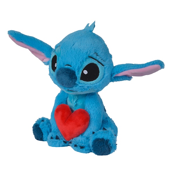 Stitch kosedyr med hjerte (25 cm) Disney
