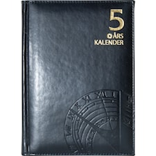 Kalender A5 Fem års-dagbok svart Almanacksförlaget