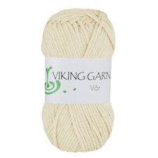 Vår Garn Bomull 50 g Naturvit 402 Viking Garn