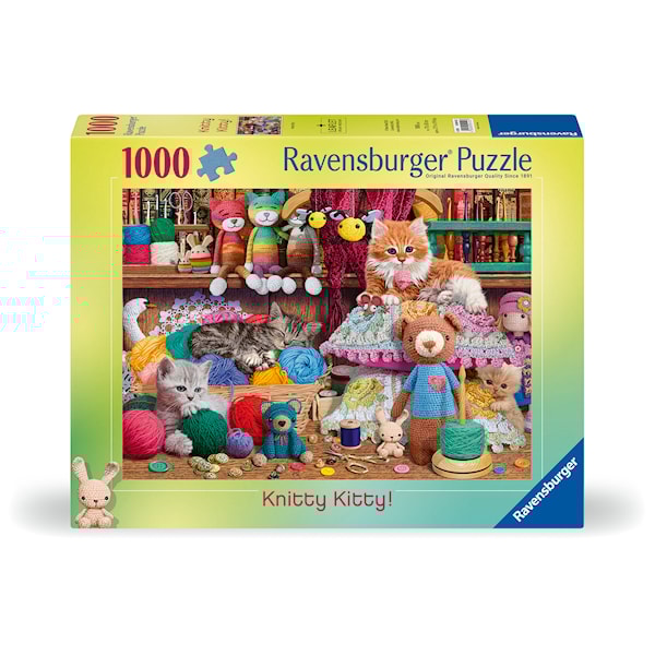 Strikkekatt Puslespill 1000 brikker, Ravensburger