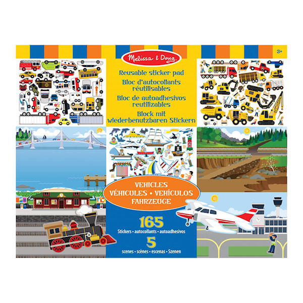 Reusable Sticker Pad Vehicles Melissa & Doug