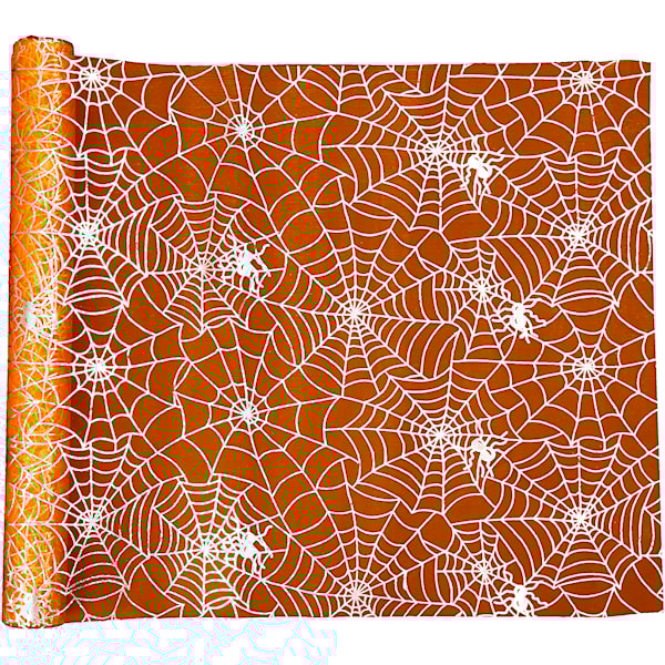 Bordslöpare, Halloween B: 29 cm, L: 3,5 m, 1 rulle, orange