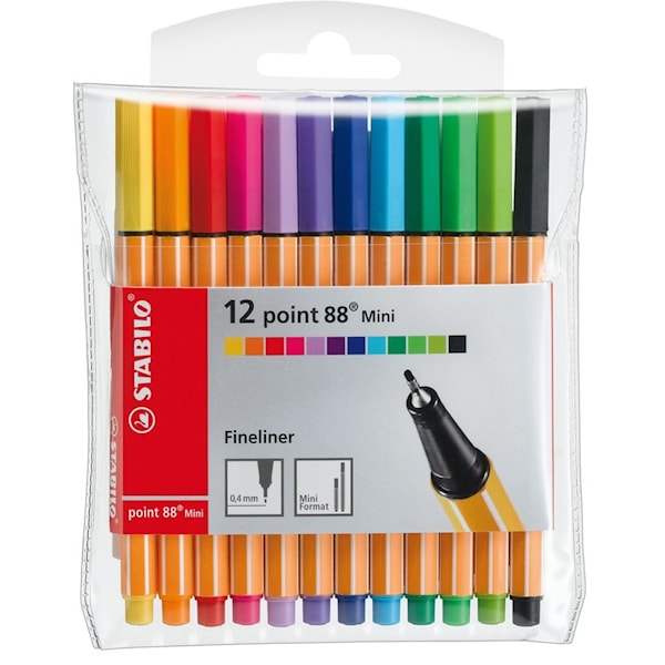Fineliner Point 88 mini (12) Stabilo