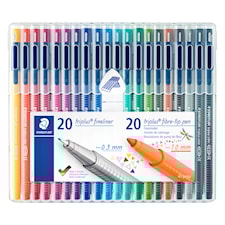 STAEDTLER Box Triplus Color and Fineliner Set 40-pack