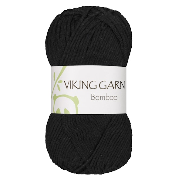 Bamboo 50 g Sort 603 Viking Garn