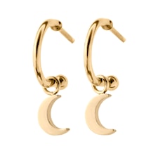 Edblad Bright Night Øredobber Moon Gold