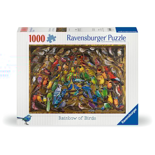 Regnbue av fugler Puslespill 1000 brikker, Ravensburger