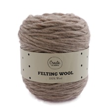 Felting Wool 100g Beige Melange A124 Adlibris