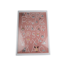 Form Living Tavla Alfabet 50x70 cm Aprikos