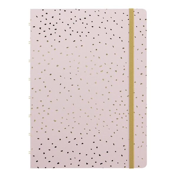 Notatbok A5 Confetti Linjert Rose Quartz Filofax