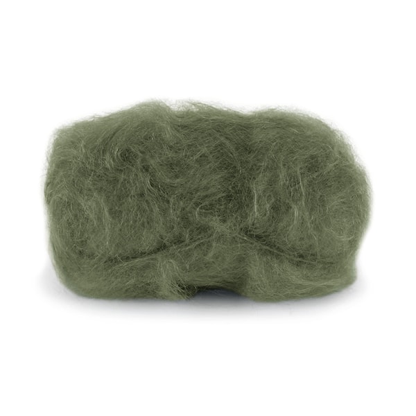 Dale Garn Line Langmo Påfugl Mohair Mix 50 g Armygrønn 7920